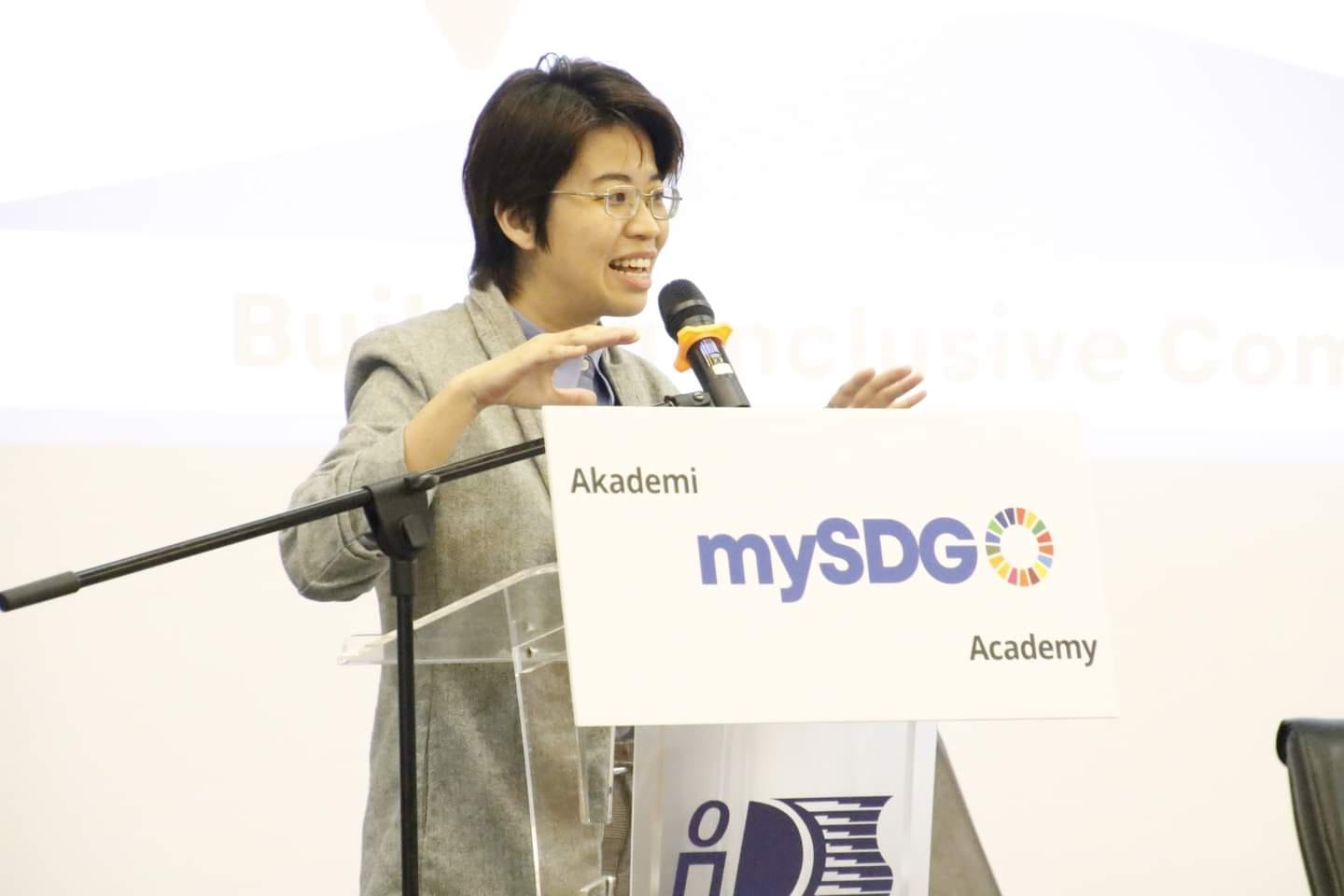 MySDG Academy podium